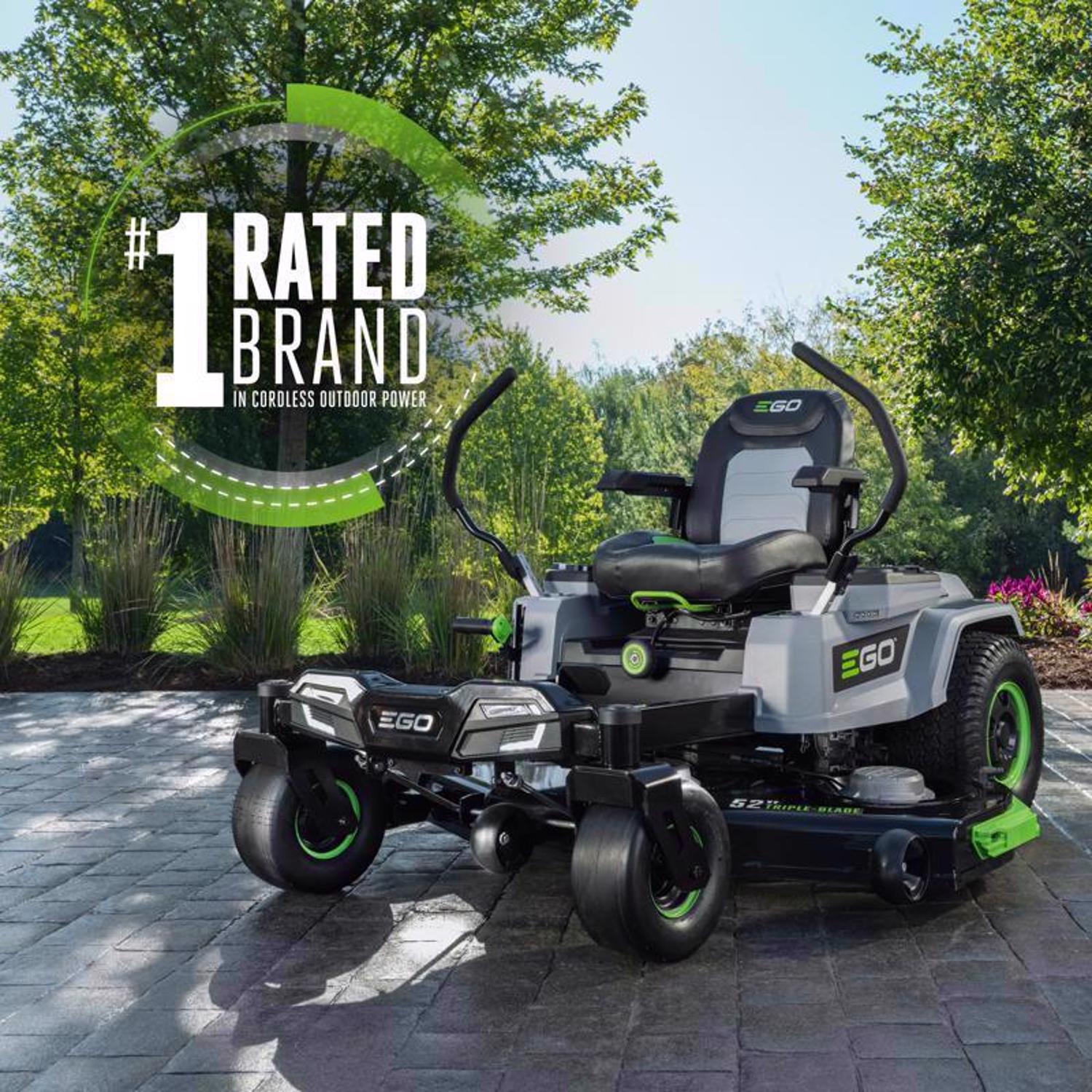 EGO Power+ Z6 ZT5207L 52 in. 56 V Battery Zero Turn Riding Mower Kit (Battery \u0026 Charger) W/ SIX 12.0 AH BATTERIES