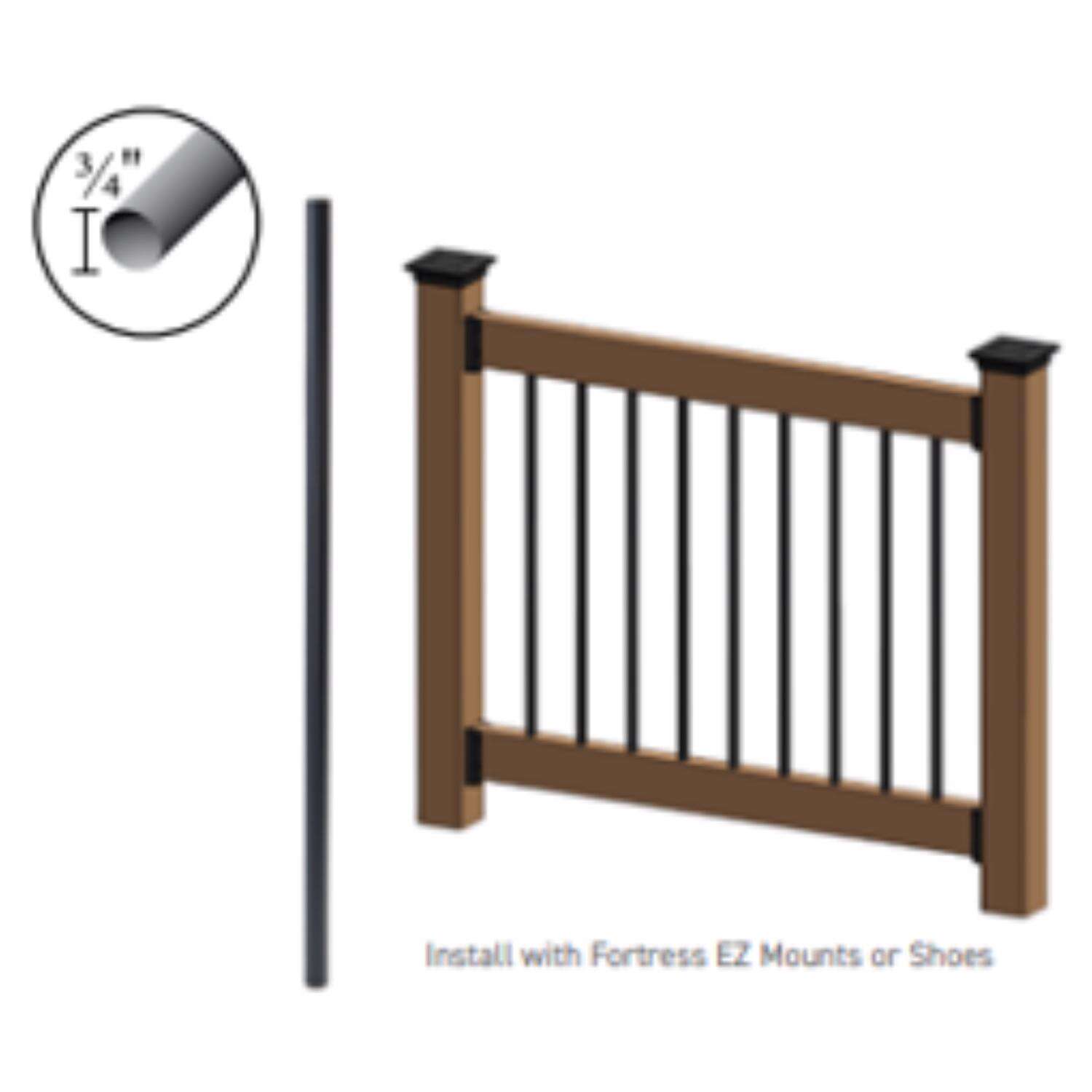 Fortress Balusters Vintage 3/4 in. H X 3/4 in. W X 26 in. L Steel Baluster Railing