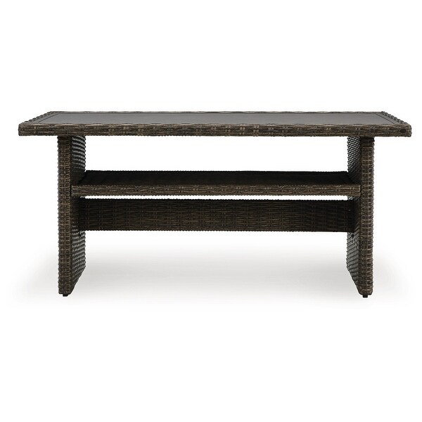 Signature Design by Ashley Brook Ranch Brown Outdoor Multiuse Table