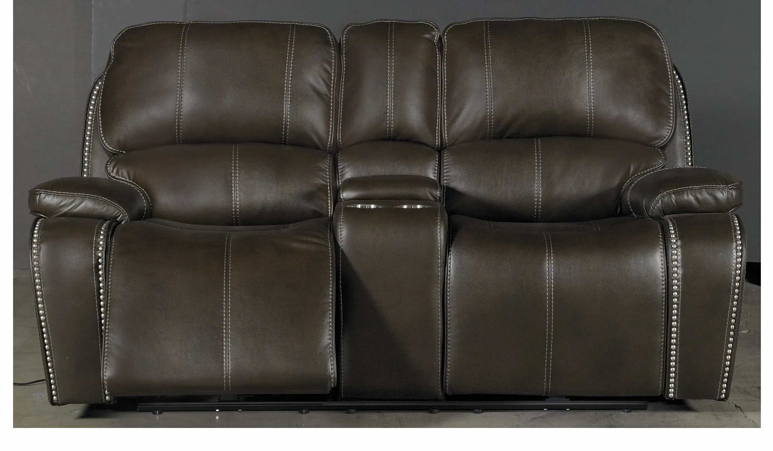 Jamestown Midnight Brown Power Reclining Loveseat