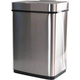 Hanover 13.2 Gal. Stainless Steel Metal Household Trash Can with Sensor Lid HTRASH50L-1