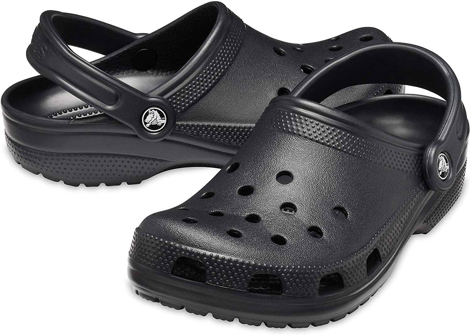 Black Croc Premium Classic UNISEX Men's Ultra Light Water-Friendly Sandals Men4/Women6 [Shoes]