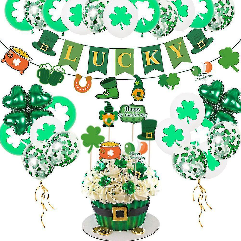 St. Patrick's Day Balloon Party Decoration And Arrangement Supplies A