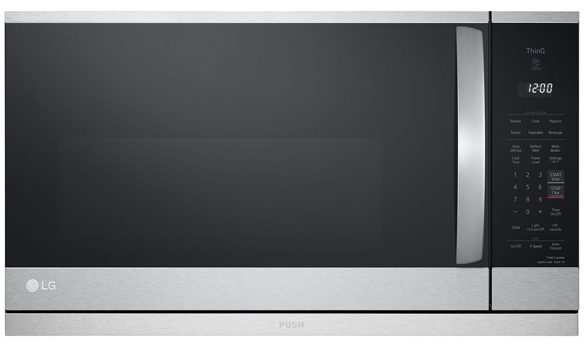 LG 2.1 Cu. Ft. PrintProof Stainless Steel Wi-Fi Enabled Over-The-Range Microwave Oven With EasyClean