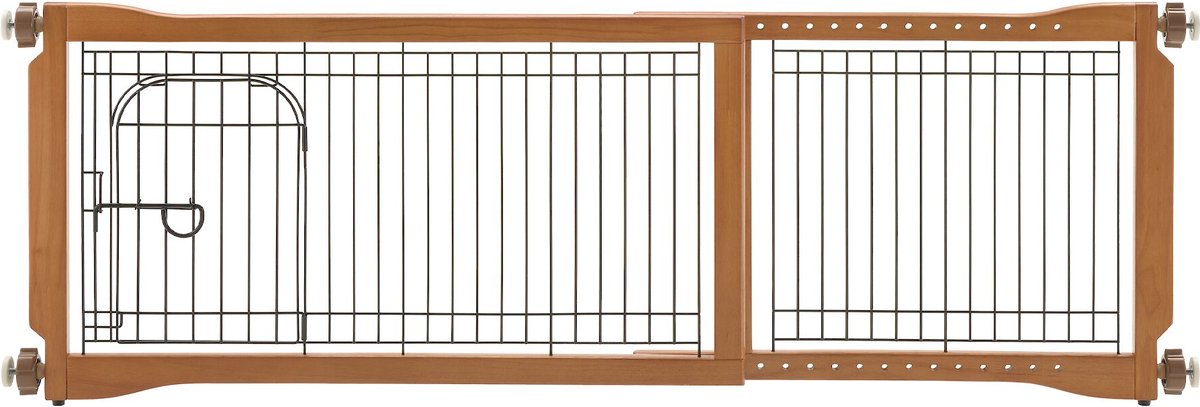 Richell Sitter Freestanding Dog Gate， Autumn Matte