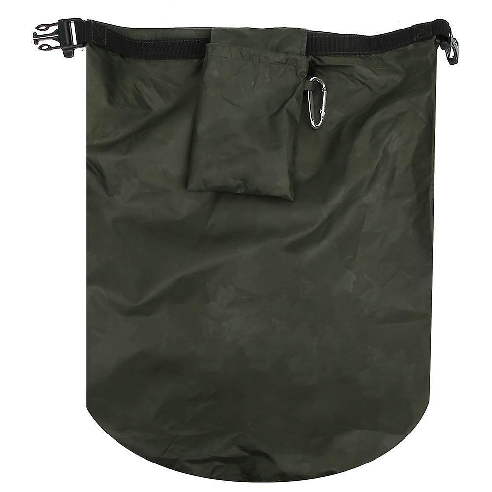 Pvc Outdoor Foldable Waterproof Barrel Dry Bag Storage Carrying Bags Camping Hiking Beachmilitary Green