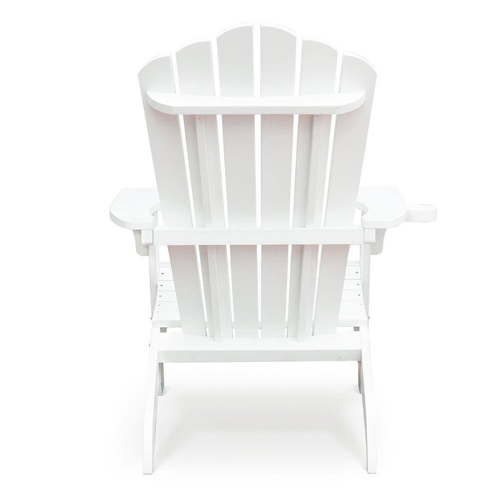 Trustmade Polystyrene Composite Adirondack Chair  White