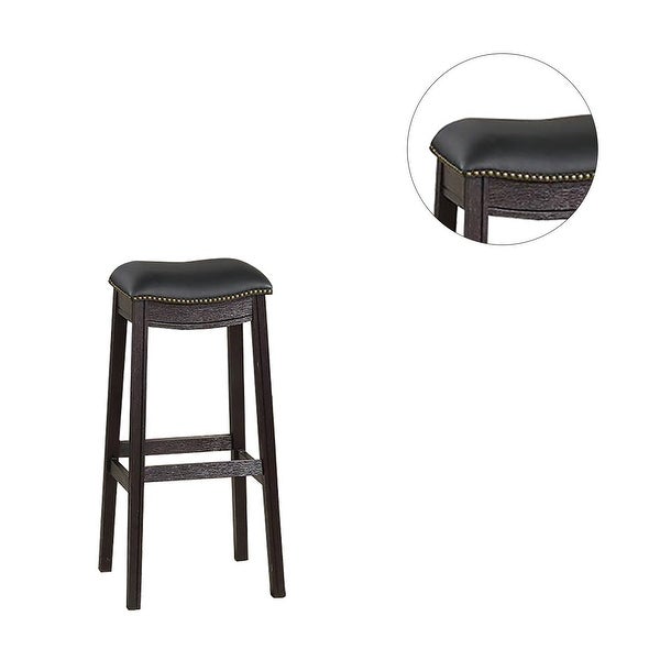 PU Upholstery Bar Stool， Set of 2