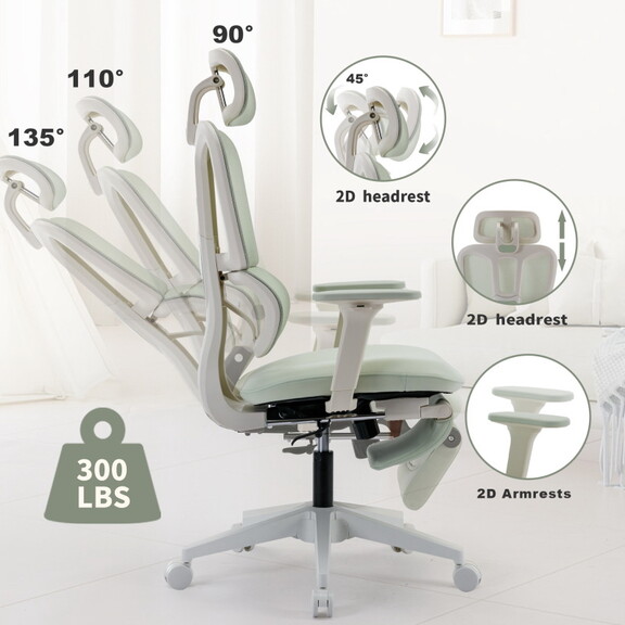 Ergonomic Mesh Office Chair with 4D Adjustable Arm...