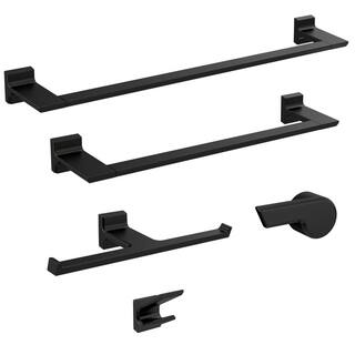 Delta Pivotal Double Towel Hook in Matte Black 79936-BL