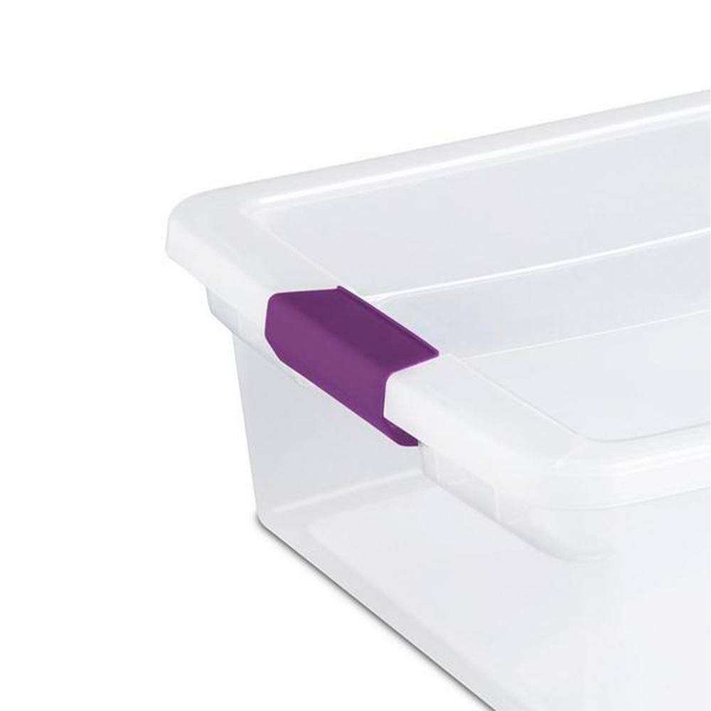 Sterilite 17551706 32 Qt. Clear View Storage Container (6-Pack) 6 x 17551706