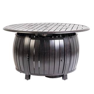 Fire Sense Grand Cooper 44 in. Round Aluminum Gas Fire Pit 61832