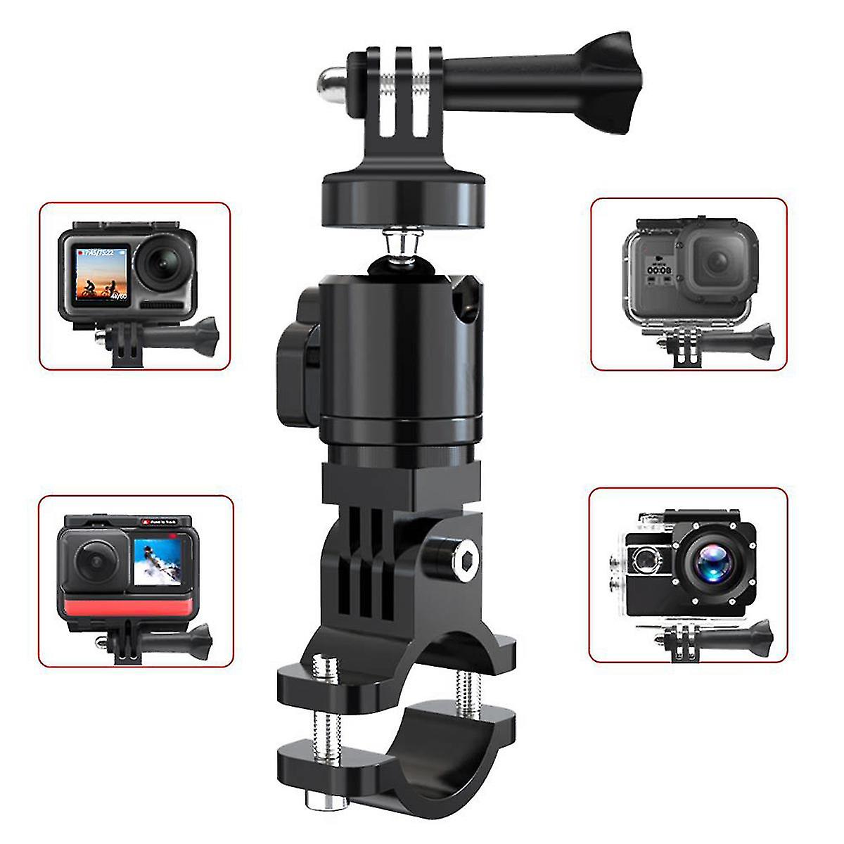 Motorcycle Bike Camera Holder Handlebar Rearview Mirror Mount Stand For Go Pro Hero 8/7/6/5/4/3+ Ac