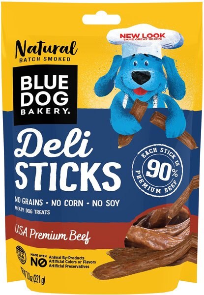 Blue Dog Bakery Premium Beef Deli Sticks Dog Treats