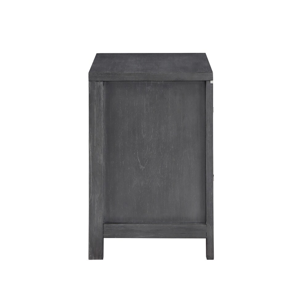 New Classic Furniture Alamos Charcoal Grey 4 piece Bedroom Set with Nightstand