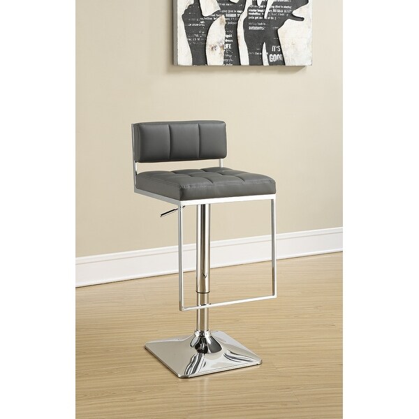 Coaster Furniture Alameda Adjustable Chrome Base Bar Stool