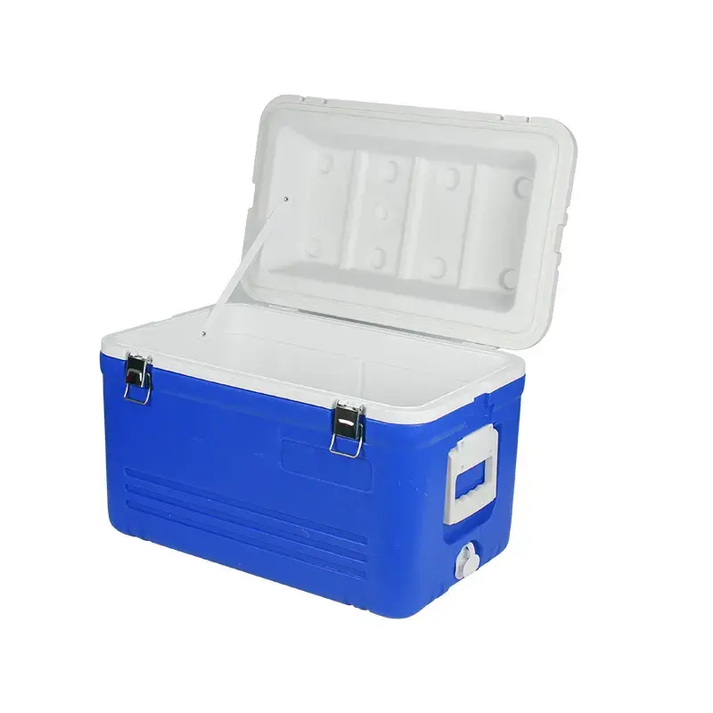 Original factory supply outdoor portable dual use PE PP EPS 38L car cooler box for BBQ camping hiking traveling fishing