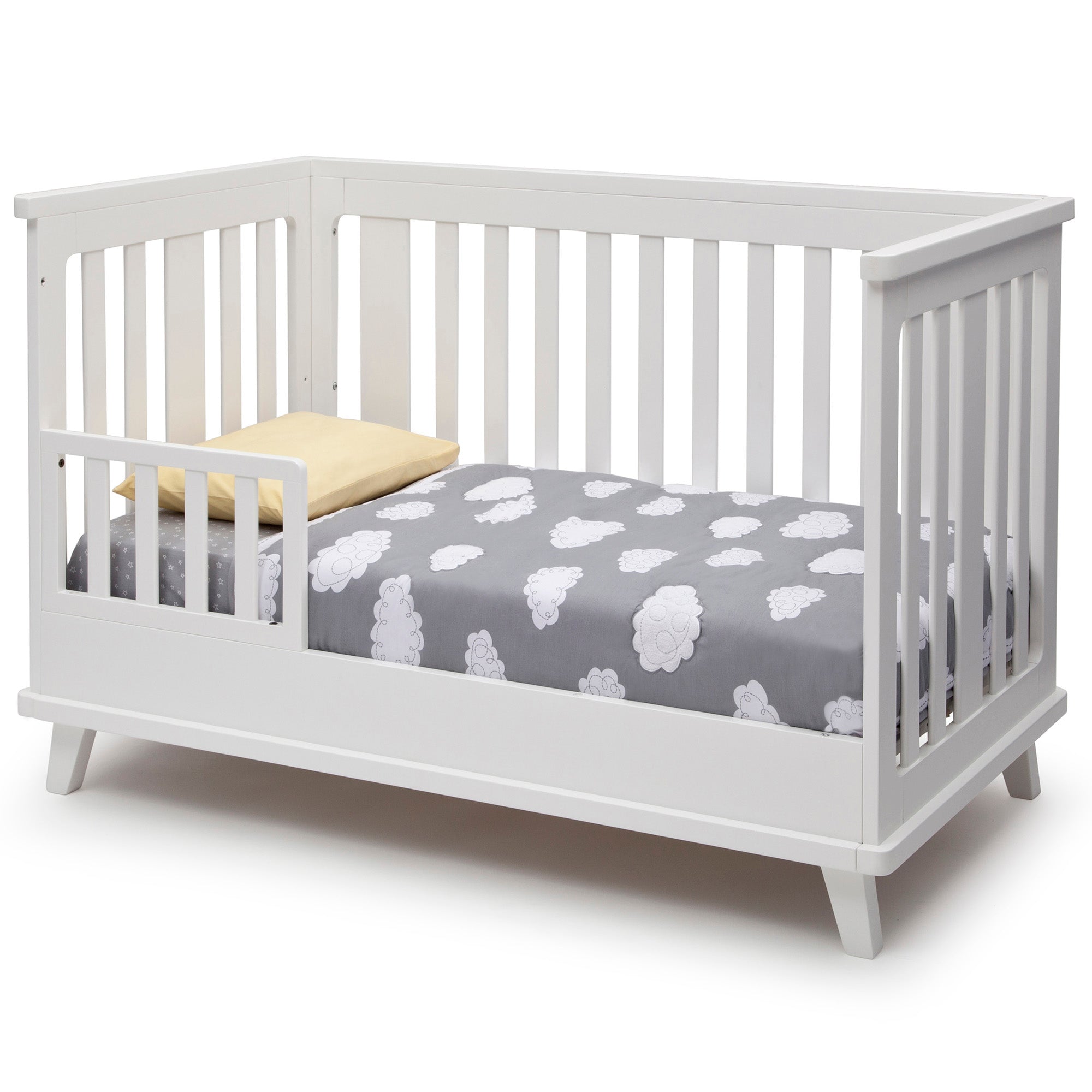 Delta Children Ava 3-in-1 Convertible Baby Crib, White