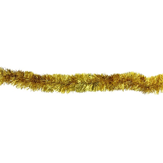 Unlit Gold 8 ply Foil Tinsel Christmas Garland