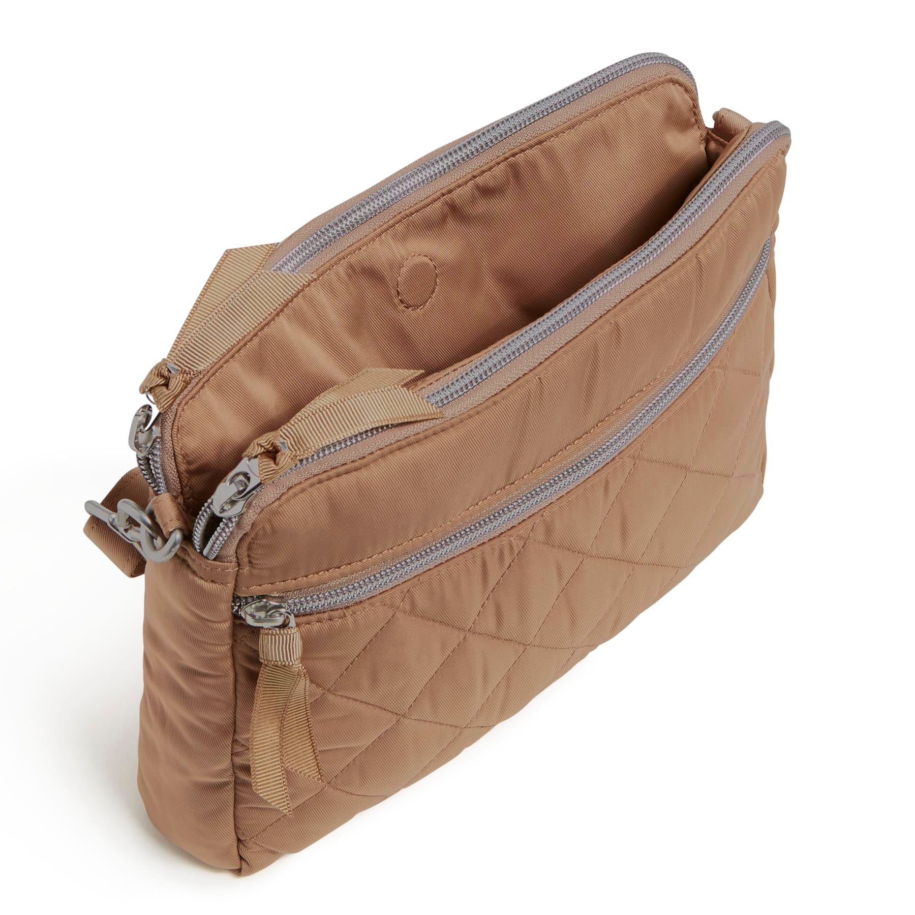 Triple Compartment Crossbody Bag