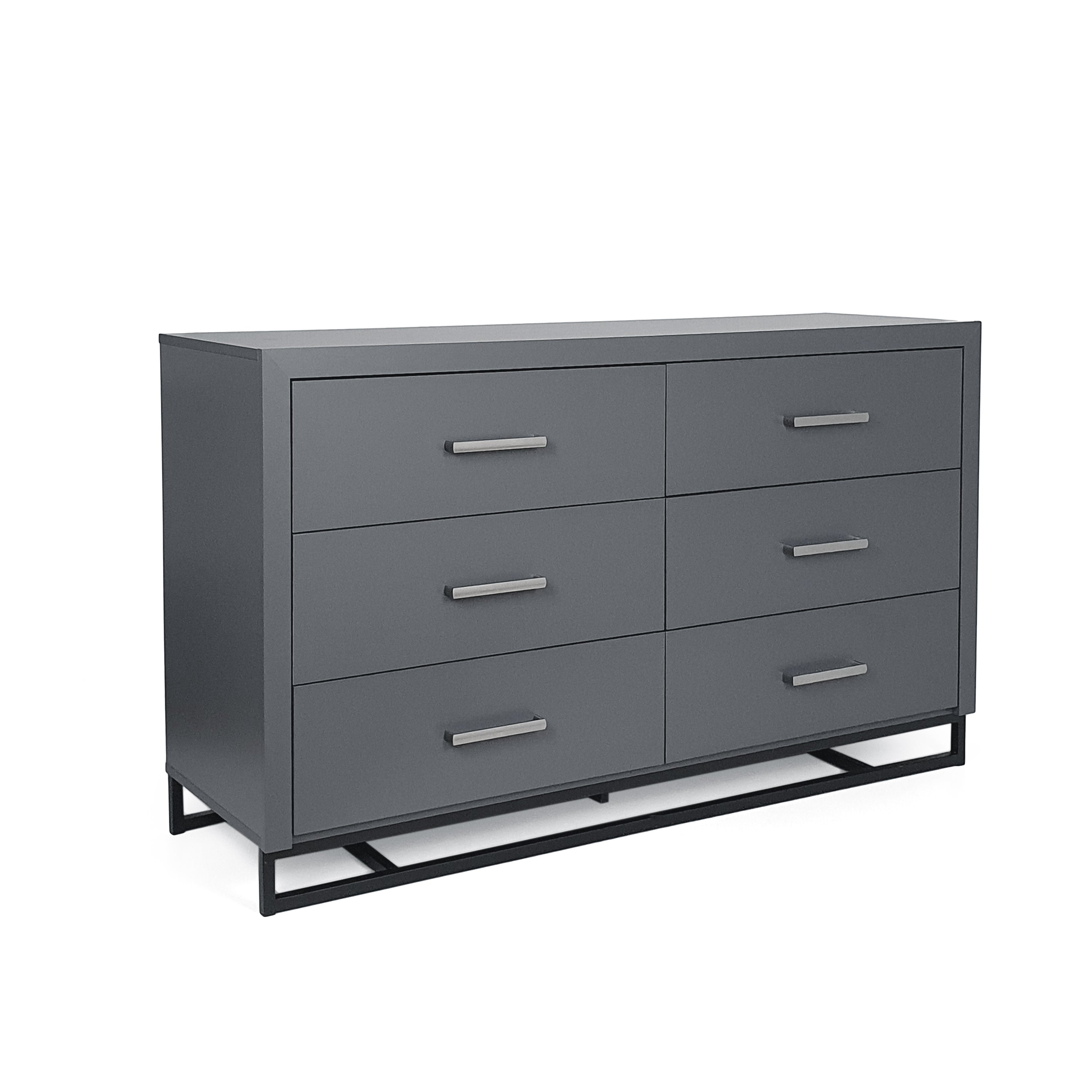 Borah Contemporary Faux Wood 6 Drawer Double Dresser