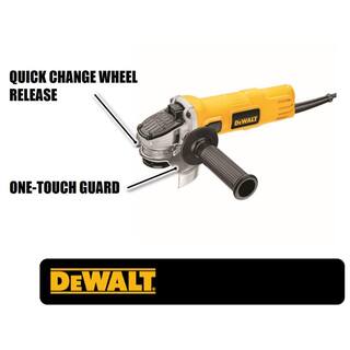 DW 7 Amp 4.5 in. Small Corded Angle Grinder with 1-Touch Guard DWE4011