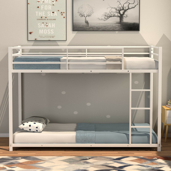 Costway 21548036 Sturdy Metal Bunk Bed Frame Twin ...