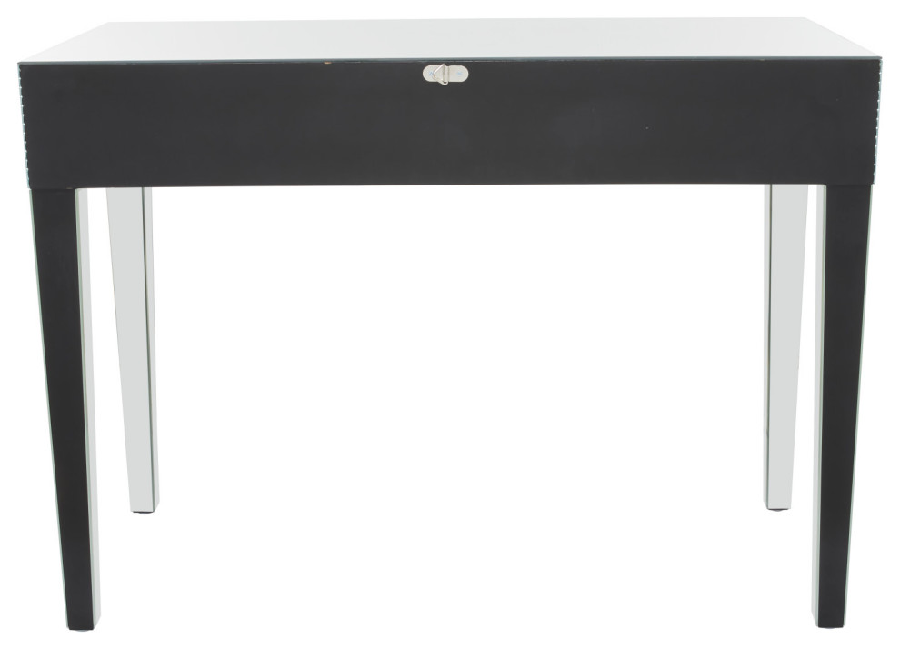 Glam Silver Wood Console Table 560097   Contemporary   Console Tables   by Brimfield  ampMay  Houzz