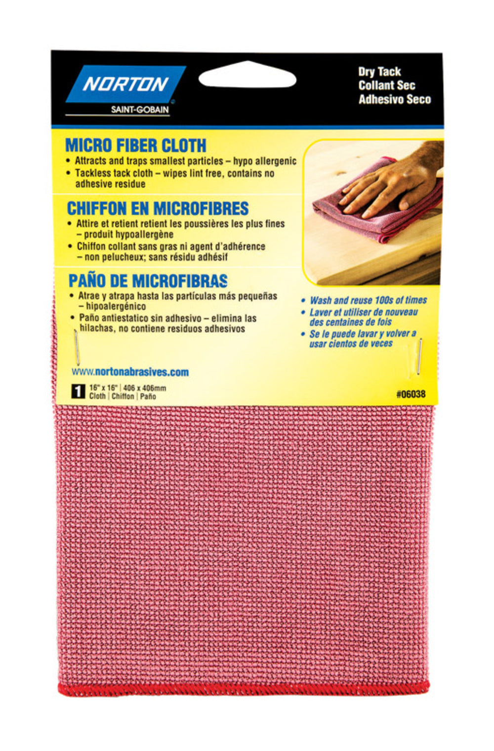 TACK CLOTH 16X16 MICROFI