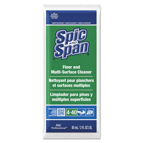 Procter and Gamble Spic and Span Professional Floor and Multi-Surface Cleaner | Concentrate， 3 oz. Packet， 45