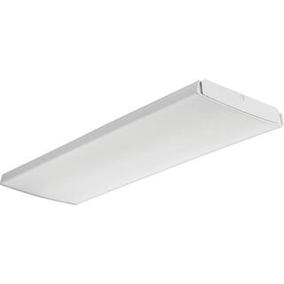 Lithonia Lighting LBL 4 ft. 7000 Lumens Integrated LED Dimmable White Wraparound Light 4000K LBL4W 7000LMHE 80CRI 40K MIN10 GZT MVOLT