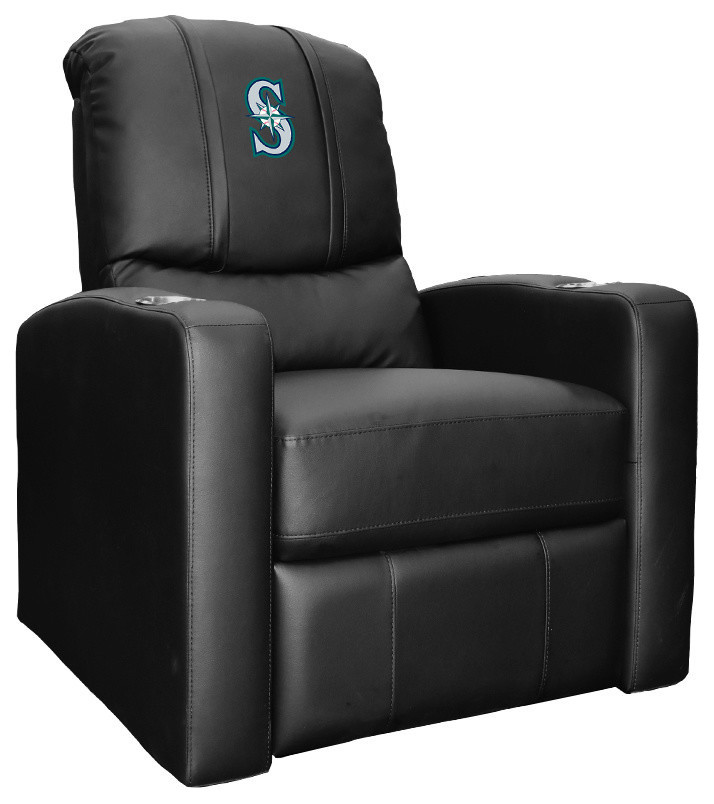 Seattle Mariners  Secondary Man Cave Home Theater Recliner   Contemporary   Recliner Chairs   by DreamSeats LLC  Houzz