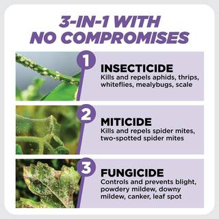 EARTH'S ALLY 24 oz. Ready-to-Use Insecticide Miticide Fungicide 3-in-1 Plant Spray 10283