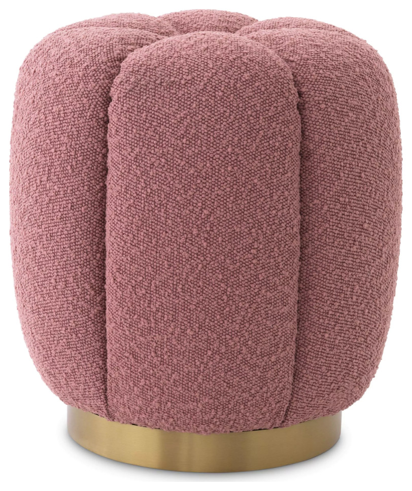 Modern Bouclé Stool  Eichholtz Stool Orchanic   Contemporary   Footstools And Ottomans   by Oroa   Distinctive Furniture  Houzz