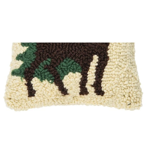 Dear Forest Hooked Petite Throw Pillow