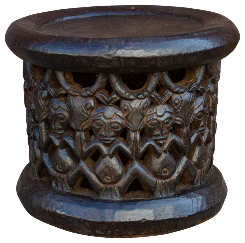 Antique Tribal Bagongle Ceremonial Stool   Southwestern   Accent And Garden Stools   by De cor  Houzz