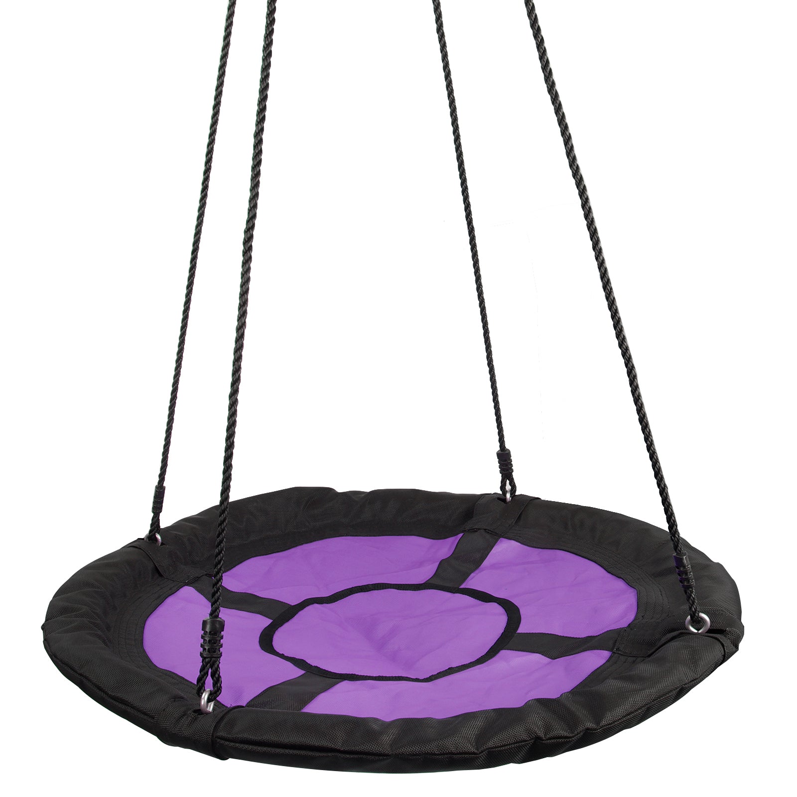 ZENY 40-inch Waterproof Saucer Web Swing Saucer Tree Swing with Tree Rope， Purple