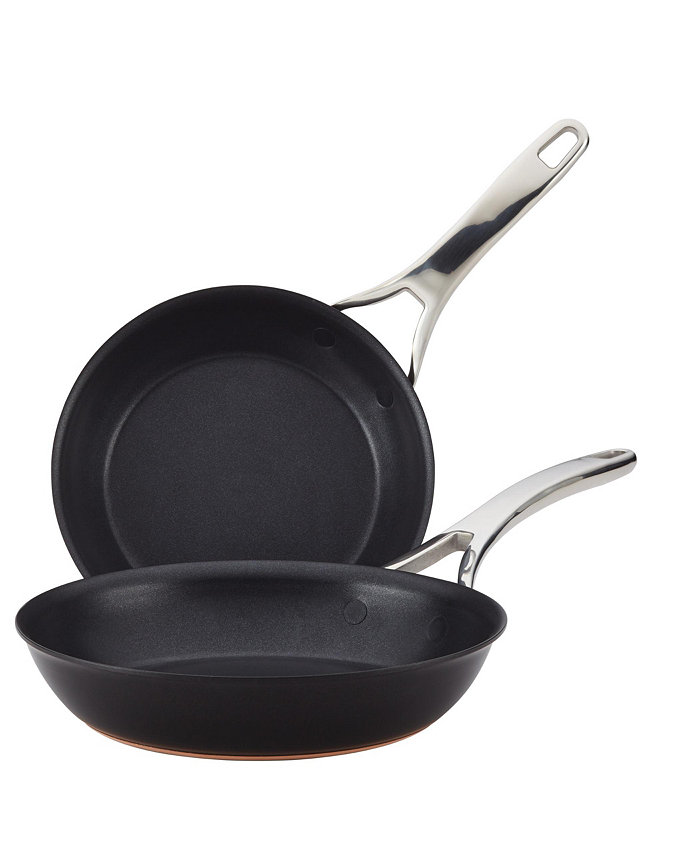 Anolon Nouvelle Copper Luxe Onyx Hard-Anodized Nonstick Twin Pack Skillet