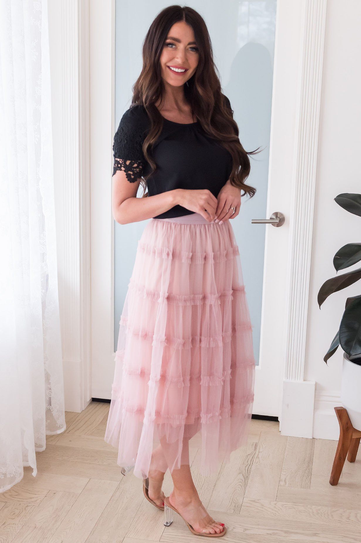 Faithful Love Modest Tulle Skirt