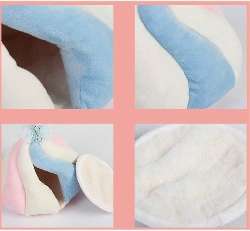 Pet Bed， Small Animal House Hamster Hanging Nest House Hammock Cute Colorful Guinea Pig Cage Winter Velvet Bed Nest Hedgehog Chinchilla Cage - -