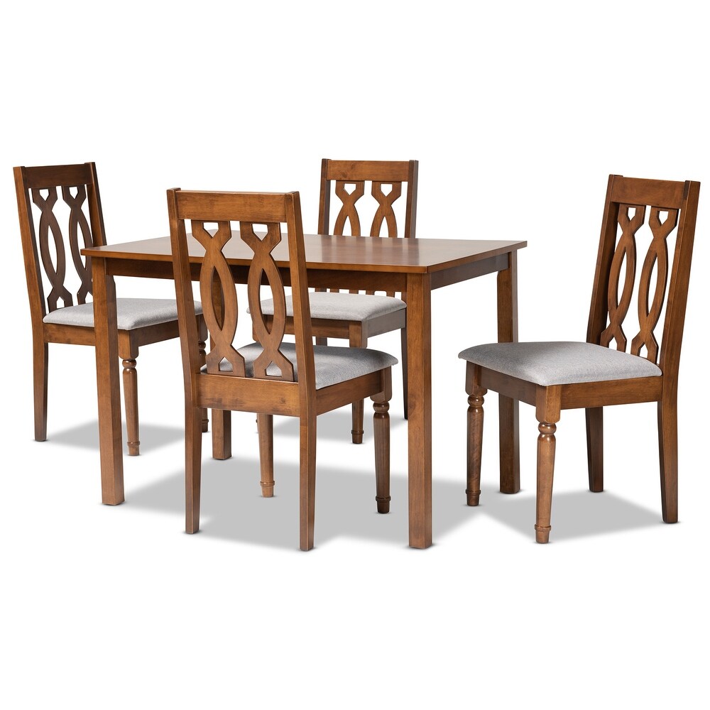 Cherese Modern and Contemporary 5 Piece Wood Dining Set