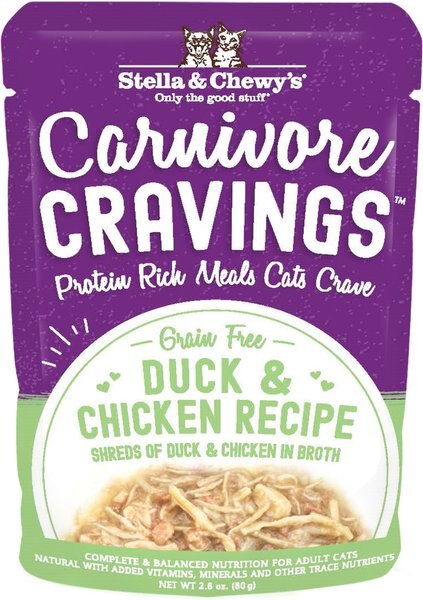 Stella and Chewy's Carnivore Cravings Duck and Chicken Flavored Shredded Wet Cat Food