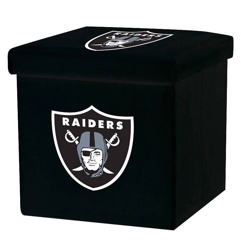 Franklin Sports Oakland Raiders Storage Ottoman with Detachable Lid