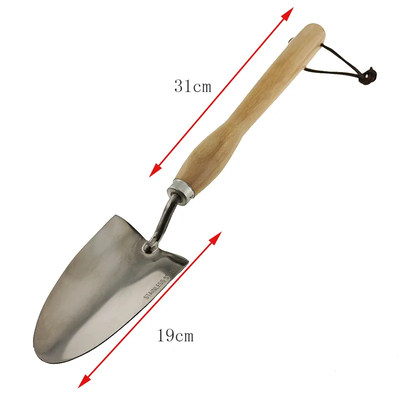 Professional customized Stainless Steel Garden hand tools heavy duty Potting Shovel transplant trowel