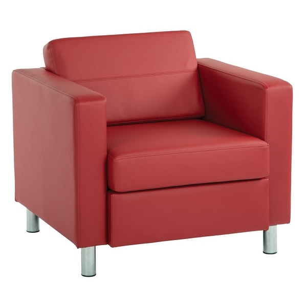 Pacific Arm Accent Chair with Chrome Legs