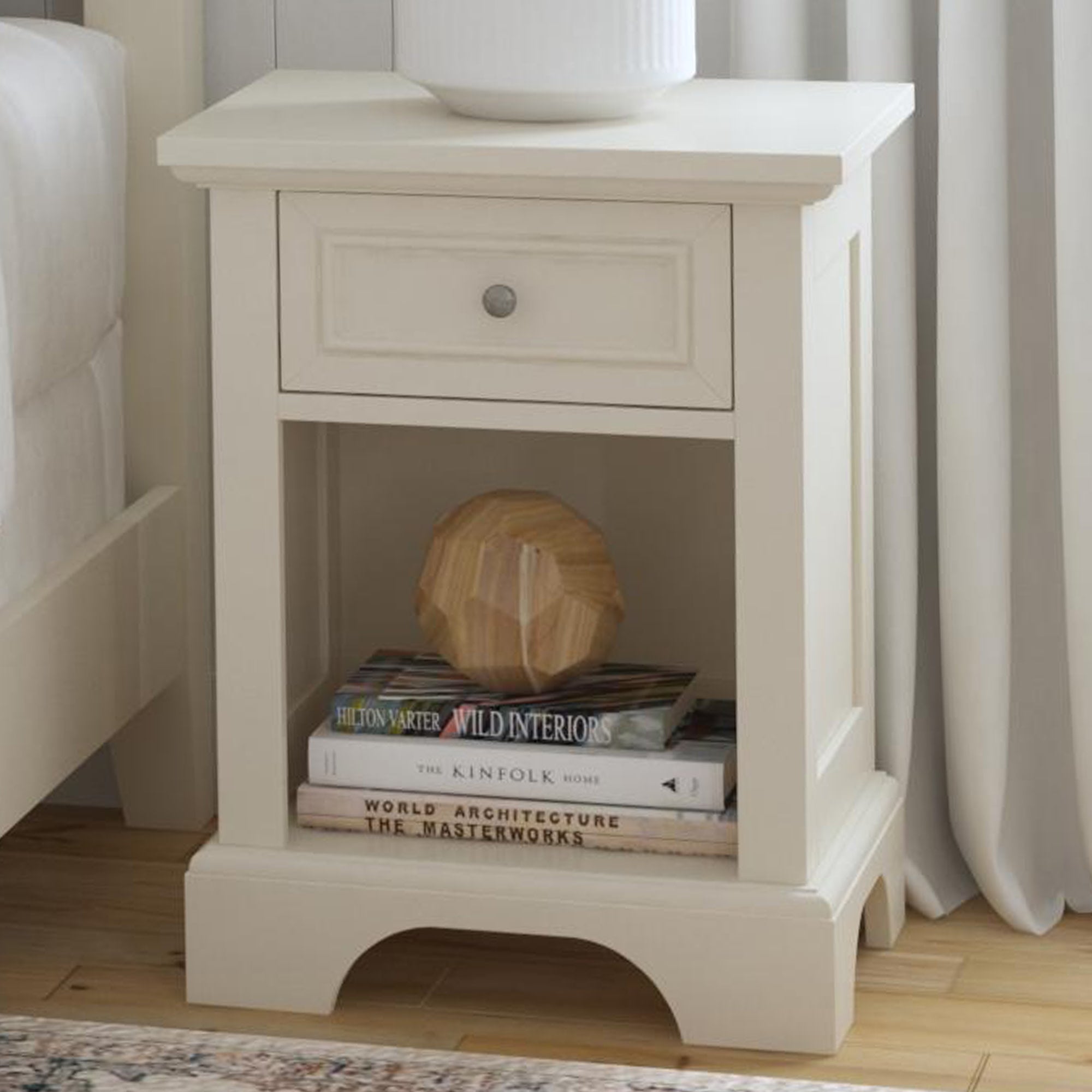 Naples Off-White Nightstand