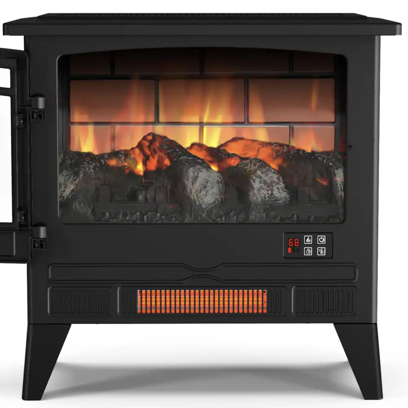 Turbro Suburbs TS25 Electric Fireplace Infrared Space Heater， 707-98-125A - Kejku