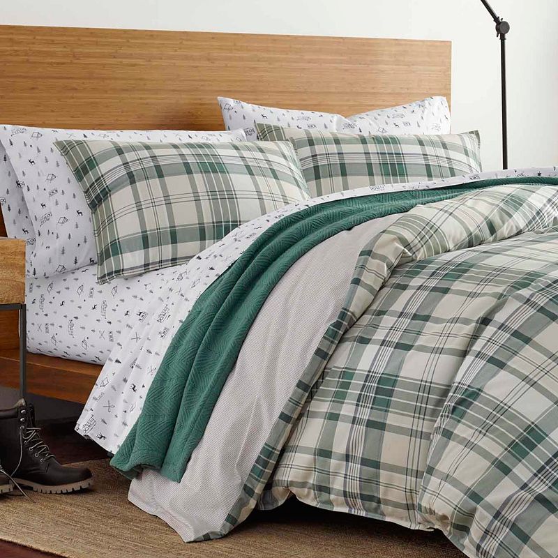 Eddie Bauer Timbers Plaid Duvet Cover Set