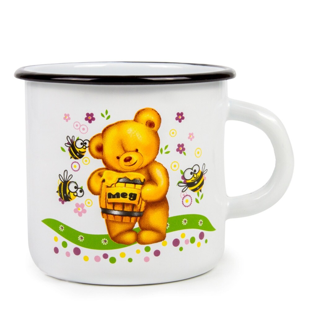 STP Goods 13.5 oz Teddy Bear Enamelware Children's Mug