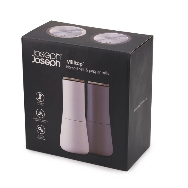 Joseph Joseph Milltop Salt amp Pepper Set Gray